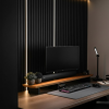 Black Acoustic Slat Wood Panels - Premium Quality Panels
